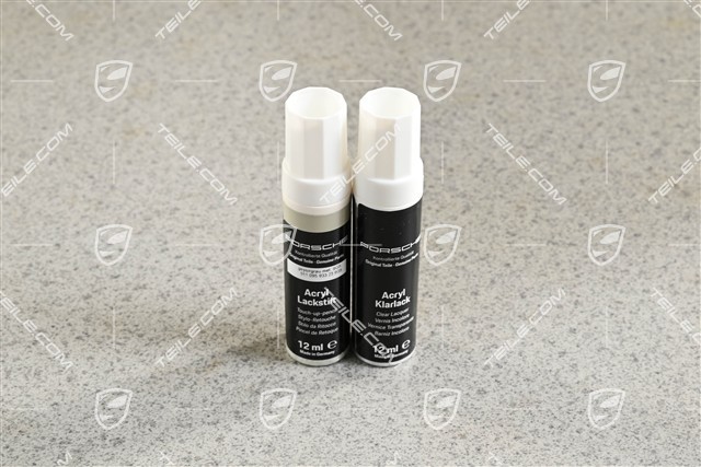 Lackstift, (Lackstift, Klarlack) Geysirgrau-Metallic