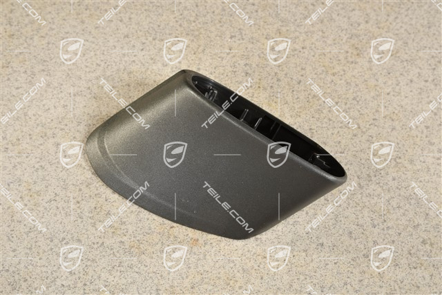 Abdeckkappe, Spiegelfuss, Satinschwarz, L