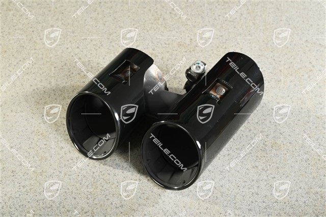Endrohr, GTS, Schwarz, L
