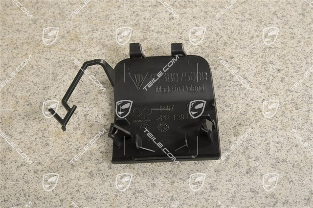 Coupe, Rear bumper, Towing hook lug cover / cap / trim, R