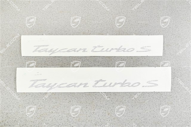 Dekorfolie Satz, seitlich "Turbo S", Schwarz Dekorfolie Satz, seitlich "Turbo S", Schwarz