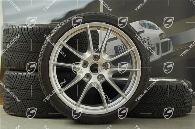 20" Carrera S (III) winter wheel set  wheels 8,5J x 20 ET51 + 11J x 20 ET52 + Michelin winter tyres 245/35 ZR20 + 295/30 ZR20 (DOT 2014), with TPMS