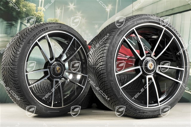 20/21-inch Turbo S winter wheel set, central lock wheel rims 8,5J x 20 ET40 + 11J x 21 ET66 + Michelin winter tyres 245/35 R20 + 305/30 R21