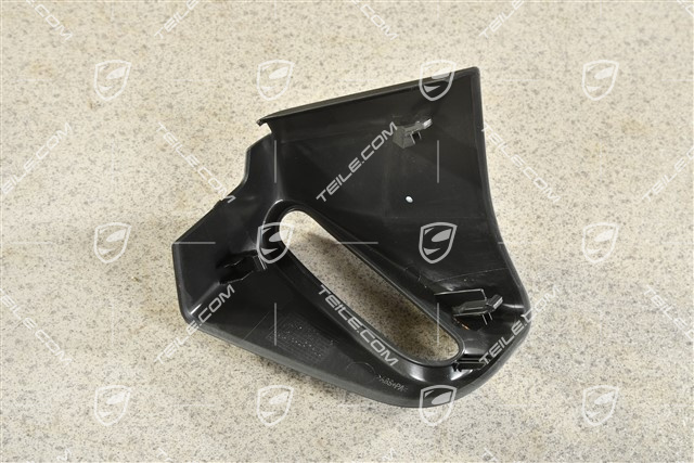 Sicherheitsgurt Abdeckung / Rosette, Cabrio, Schwarz, L