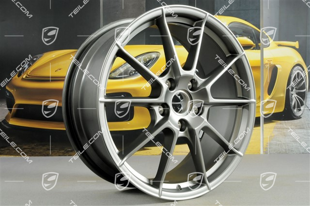 20" komplet felg Spyder, felgi 8,5J x 20 ET57 + 10,5J x 20 ET47, Platinum satynowy półmat