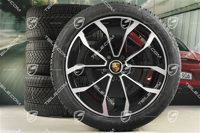 20-inch Turbo Aero Design, winter wheel set, rims 9J x 20 ET54 + 11J x 20 ET60 + NEW Goodyear winter tyres 245/45 R20 + 285/40 R20