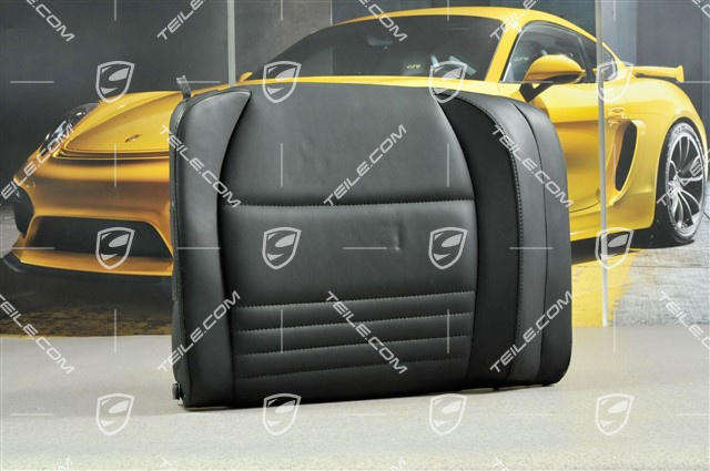Back seat backrest, leather, black, Coupe, R Back seat backrest, leather, black, Coupe, R