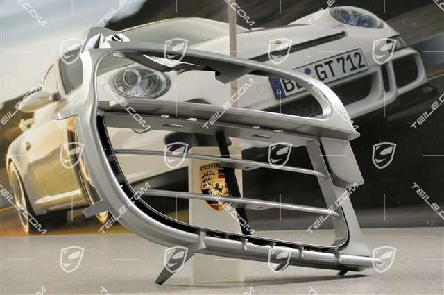 Retaining frame / grille, titanium metallic, C4 / C4S, R Retaining frame / grille, titanium metallic, C4 / C4S, R