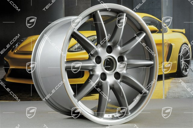 19" Komplet felg Carrera Sport, 8,5J x 19 ET55 + 11,5J x 19 ET67, GT Silver