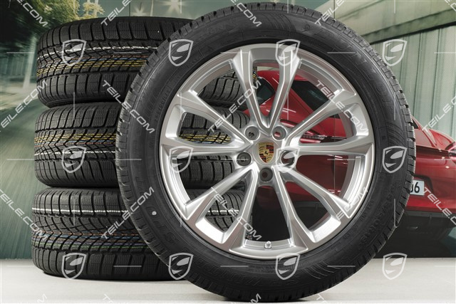 19-inch "Macan Design" winter wheels set, rims 8,5J x 19 ET21 + 9J x 19 ET21 + Dunlop SP Winter Sport 4D winter tyres 235/55 R19 + 255/50 R19, with TPMS
