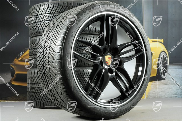 20-inch Sport Design winter wheel set, 8,5J x 20 ET51 + 11J x 20 ET70 + NEW Michelin winter tyres 245/35 ZR20 + 295/30 ZR20, with TPMS, black high gloss
