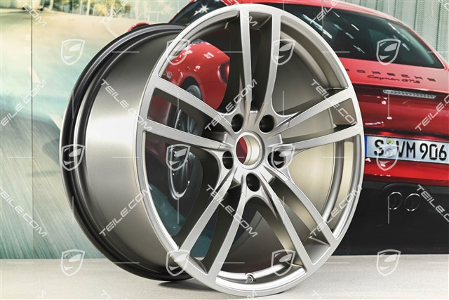 21" Felga Cayenne Turbo, 11J x 21 ET58, Platinum półmat satyna