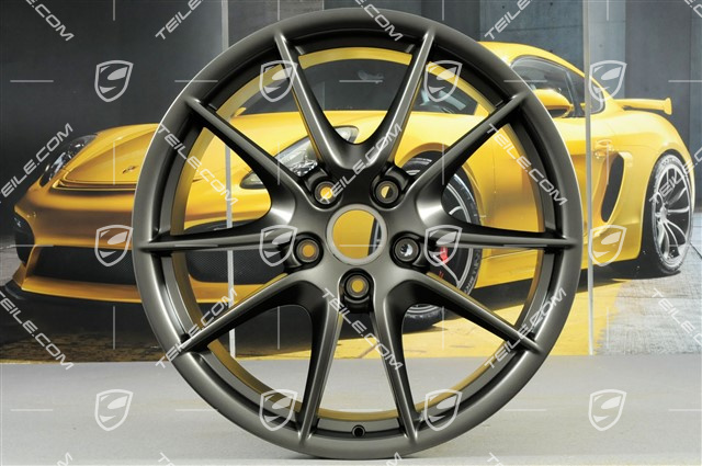 20-inch wheel rim set Carrera S III, 8J x 20 ET57 + 9,5J x 20 ET45, Platinum