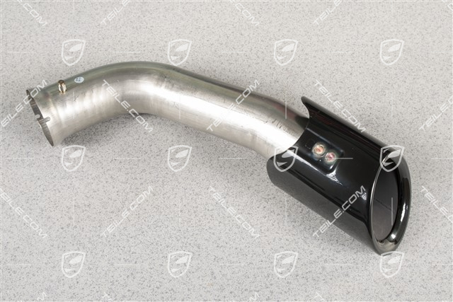 Tail pipe, outer, black, L