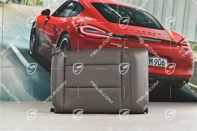 Convertible, Back seat backrest, leather, Agate grey, R