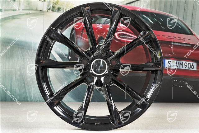 19" Felga Boxster S, 10J x 19 ET45, czarny połysk