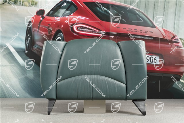 Back seat backrest, Rear, Draped leather, Cedar green, Coupe/ Targa, R