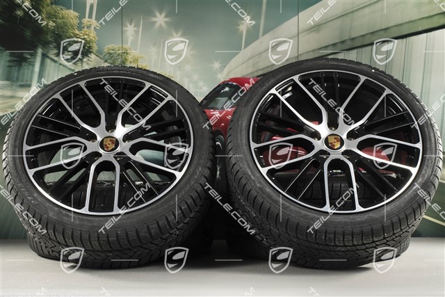 21-inch winter wheels set "Exclusive Design Sport", rims 9,5 J x 21 ET71 + 10,5 J x 21 ET71 + NEW Pirelli Sottozero III winter tires 275/35 R21 + 315/30 R21, black high gloss
