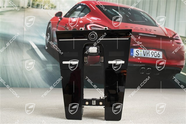 Air condition control unit / panel, front, Black matte