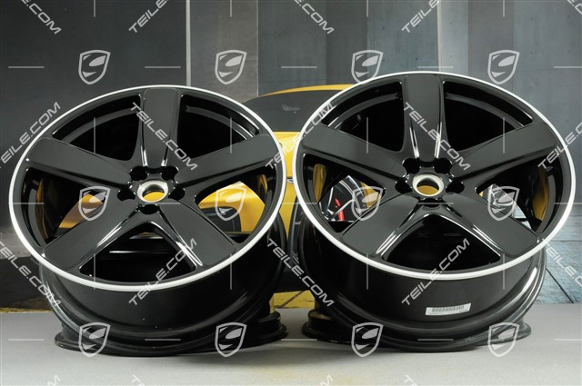 21" komplet felg Sport Classic, 9J x 21 ET26 + 10J x 21 ET19, czarne
