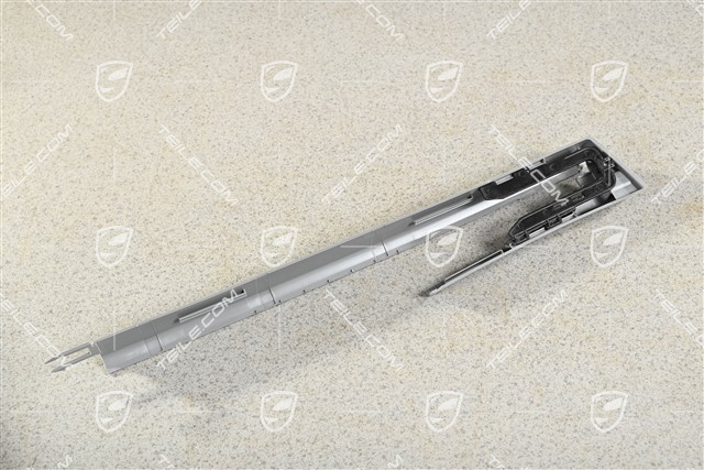 Abdeckung, Abdeckschiene für Vordersitz, Stahlgrau, R