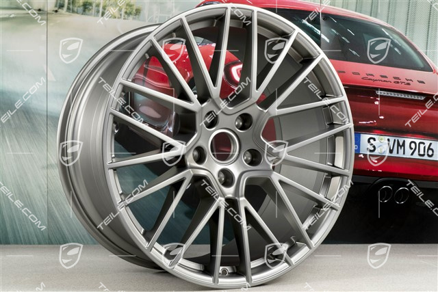 21" Felge Cayenne RS Spyder, 11J x 21 ET49, Platinum seidenmatt