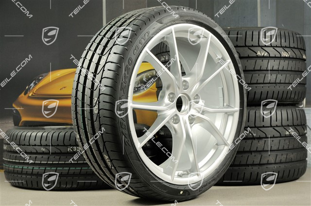20-inch summer wheels set Carrera S IV, rims 8,5J x 20 ET49 + 11,5J x 20 ET56 + summer tyres 245/35 ZR20 + 305/30 ZR20, with TPMS