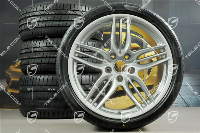 20" SportDesign summer wheel set, rims 8.5J x 20 ET51 + 11J x 20 ET52 + Pirelli P Zero summer tyres 245/35 R20 + 305/30 R20, with RDK sensors