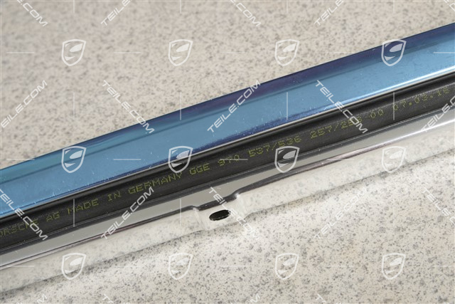 Moulding, Door channel, incl. sealing, front, Aluminium, R