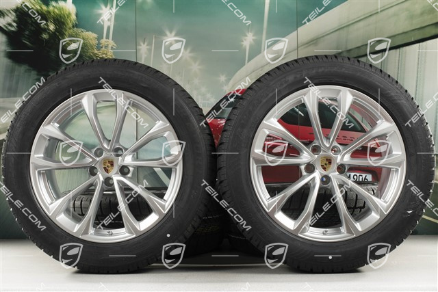 19-inch "Macan Design" winter wheels set, rims 8,5J x 19 ET21 + 9J x 19 ET21 + Dunlop SP Winter Sport 4D winter tyres 235/55 R19 + 255/50 R19, with TPMS