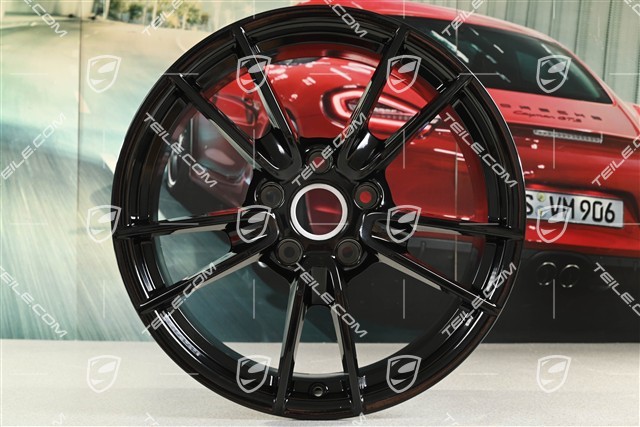 19-inch wheel rim Carrera, 8,5J x 19 ET52, black high gloss