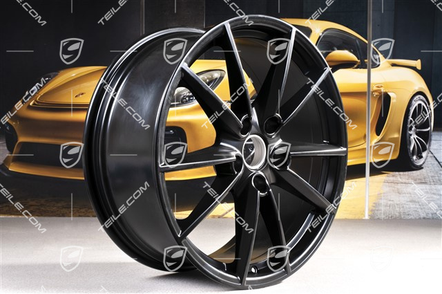 20-inch wheel rim Carrera S, 8,5J x 20 ET53 in black satin-mat