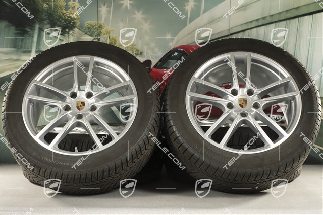 20-inch Cayenne Sport winter wheel set, rims 9J x 20 ET50 + 10,5J x 20 ET64 + Continental winter tyres 275/45 R20 + 305/40 R20, with TPMS