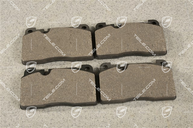 Brake pad set, 17-inch, black calliper