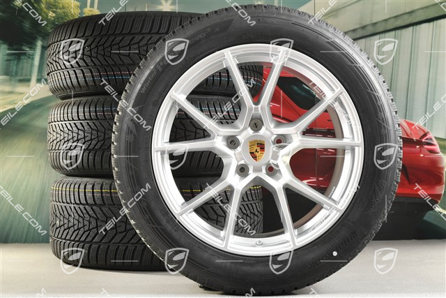 20" Cayenne S Winterräder Satz, Felgen 9J x 20 ET50 + 10,5J x 20 ET64 + NEUE Hankook Winterreifen 255/55 R20 + 295/45 R20, mit RDK-Sensoren