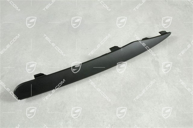 Front bumper retaining frame, upper cover, RWD, black satin, R Front bumper retaining frame, upper cover, RWD, black satin, R