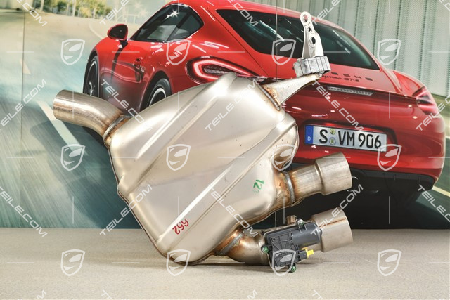 3,0L / 3,6L, Rear muffler without tail pipe, L