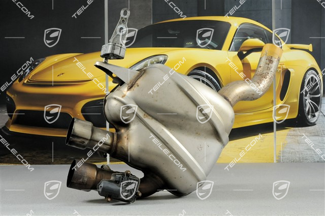 Sport exhaust Muffler, without tail pipe, S / GTS / Turbo, R Sport exhaust Muffler, without tail pipe, S / GTS / Turbo, R