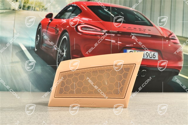 Speaker cover / grille in dashboard, Burmester, Luxor Beige, L