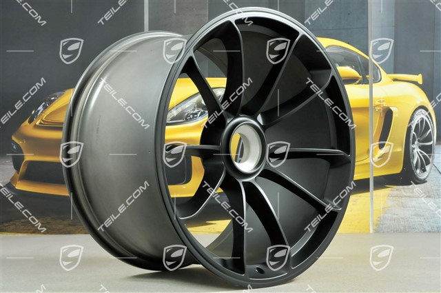 20+21" GT3 RS komplet felg, felgi: przednie 9,5J x 20 ET50 + tylne 12,5J x 21 ET48, czarne (półmat)