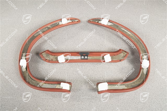 Lining, Leather, Boxster red, Set