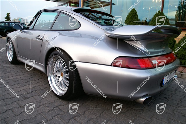 Turbo S rear spoiler, incl. rear bonnet (engine lid), set incl. grille and all attachment parts