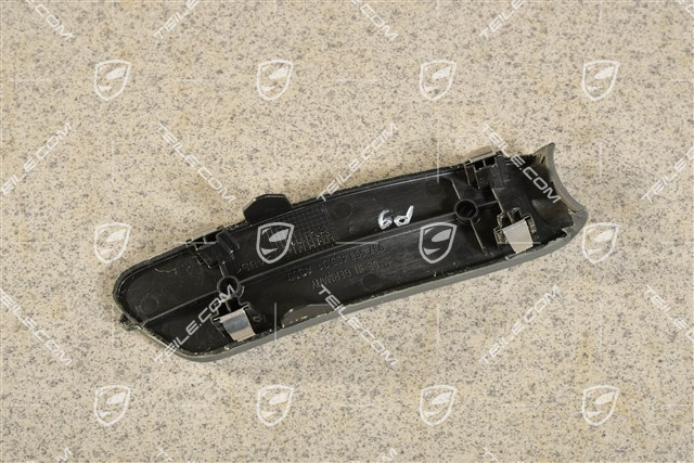 Abdeckung, Handbremshebel, Leder, Steingrau