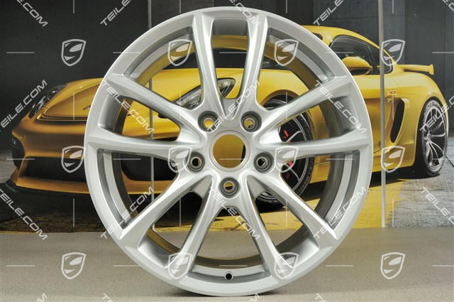 19" Felge Panamera S, 9J x 19 ET64, in Brilliantsilber
