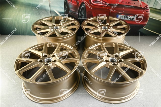 21" komplet felg Panamera Sport Design, 9,5J x 21 ET71 + 11,5J x 21 ET69, neodyme