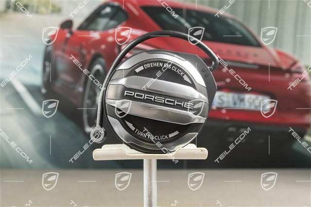 Fuel tank cap Exclusive Design, Aluminum look