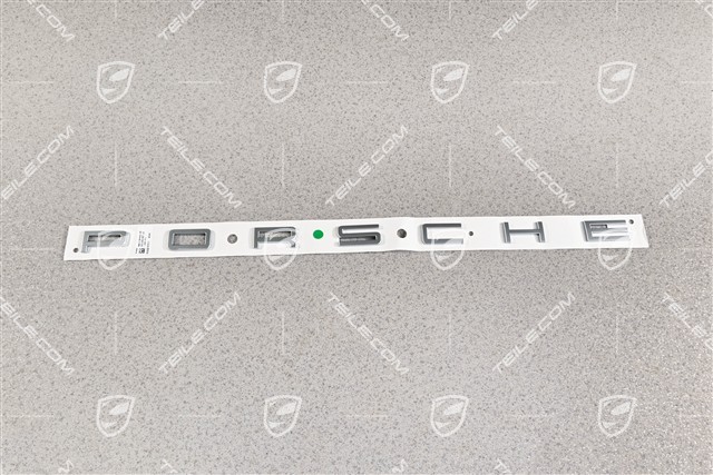 "PORSCHE" Schriftzug, Silber