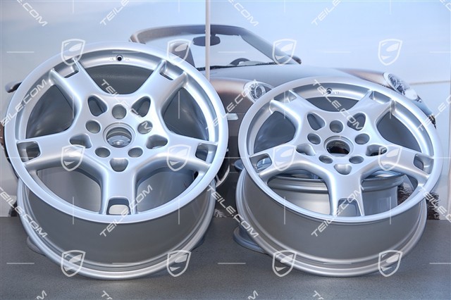 19-inch Carrera S wheel set, 8J x 19 ET57 + 11J x 19 ET51