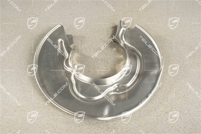 Rear axle disc brake protective plate, R