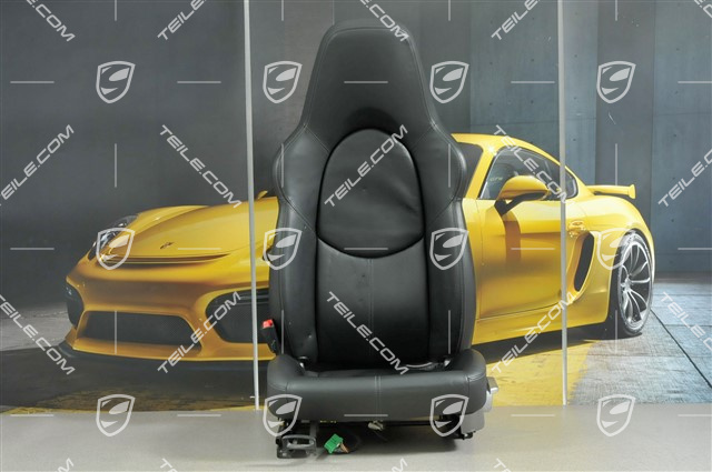 Sportsitz, manual einstellbar, Leder, Schwarz, ohne Airbag, L